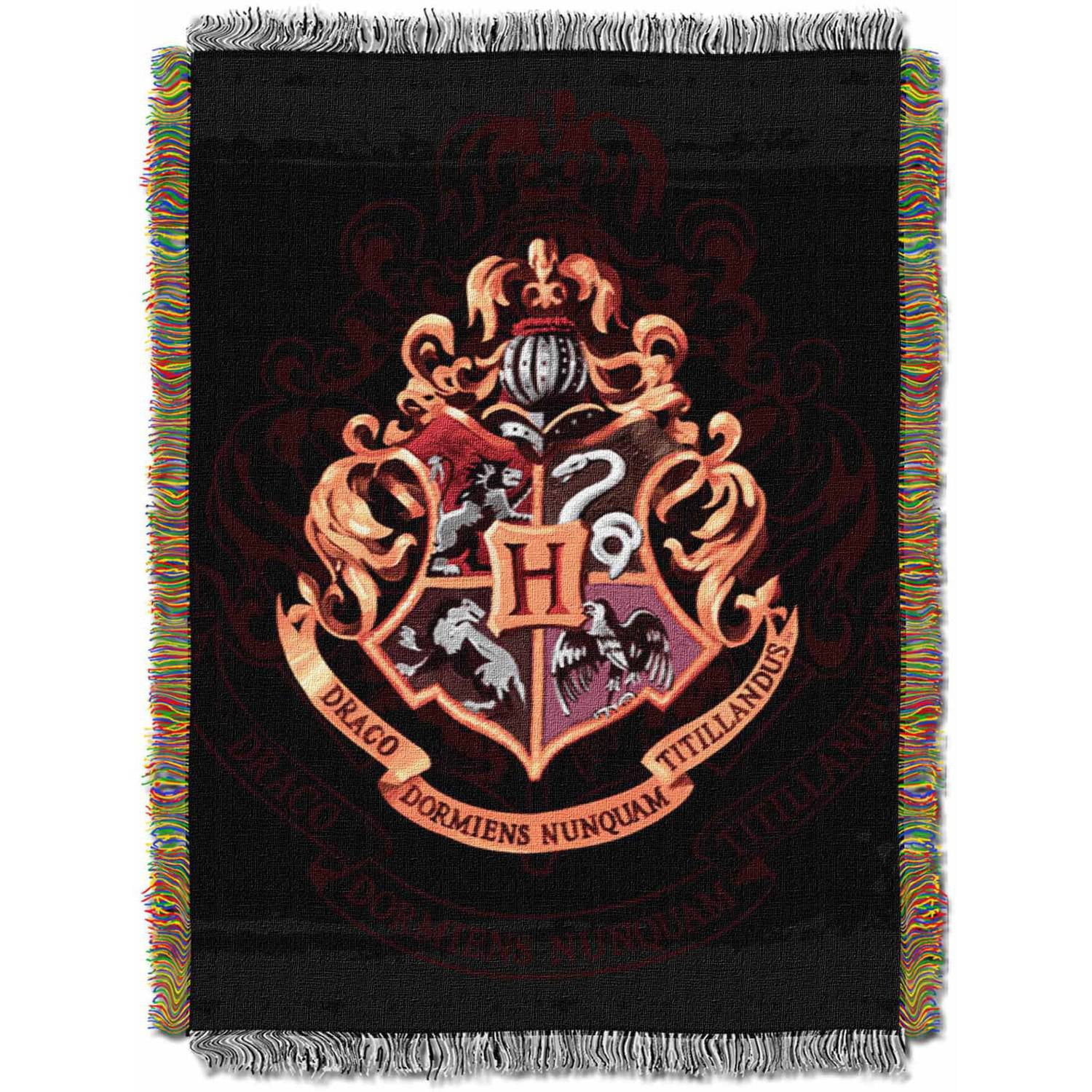 Warner Bros Harry Potter Hogwarts 48 X 60 Metallic Woven Tapestry Throw Walmartcom Walmartcom
