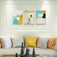thumbnail image 3 of Canvas Wall Art For Living Room Minimalist Abstract Wall Decorations For Bedroom Modern Office Wall Decor Paintings Abstract Pictures Artwork Boho Canvas Art Prints Kitchen Home Decor 3 Piece Set, 3 of 6
