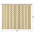 thumbnail image 5 of Yellow and White Checkerboard Pattern Shower Curtain 84"x72" ,Bathroom Decorative Shower Curtains Set with 12 Hooks,Modern Waterproof Washable Shower Curtain, 5 of 6