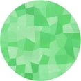 thumbnail image 1 of Ahgly Company Indoor Round Patterned Lime Mint Green Area Rugs, 7' Round, 1 of 6