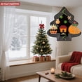 thumbnail image 2 of Whimsical Metal Hanging Christmas Tree Wind Spinner - Festive Design with House Star Candy Fruit for Garden Decor, 2 of 7