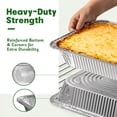 thumbnail image 5 of Livease Aluminum Pans 9x13 in, 12 Pack Foil Disposable Cake Pans with Lids, Rectangular Baking Pans, 5 of 8