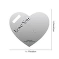 thumbnail image 7 of Upgraded Flower Card Valentine Portable Heart-Shaped Flower Bouquet Card 15.75 in White Valentine's Day Decorations, 7 of 7