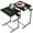 Black, variant on SUGIFT 23.6 Inch Foldable Lap Desk with Slots/Cup Holder/Drawer for Reading Writing Eating Watching, Walnut