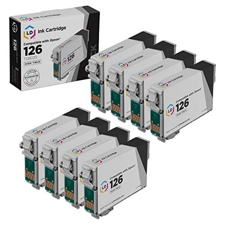 LD Remanufactured Cartridge Replacement for 126 T126120 (Black  8-Pack)