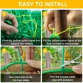 thumbnail image 4 of Garden Trellis for Outdoor Climbing Plants, Trellis Mesh for Cucumbers, Tomatoes, Plant Trellis as a Vegetable Trellis for Grapes, Beans, Planting Peas, with Plant Clips/5.9x8.9 FT (27 Strands), 4 of 6