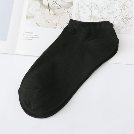 

Booker Non-Slip Socks Women Pure Color Comfortable Stripe Short Stockings 1Pair