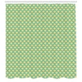 thumbnail image 3 of Ambesonne Retro Shower Curtain, Floral Tile Art Motifs, 69"Wx84"L, Sea Green Yellow Beige, 3 of 3
