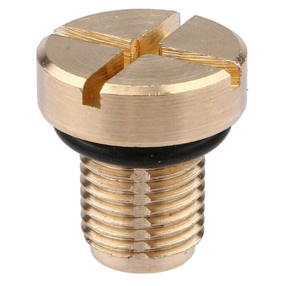 Golden Car Ventilation Valve for Radiator Bleeder Screw Made of Copper and Plastic Fits Cars Easily