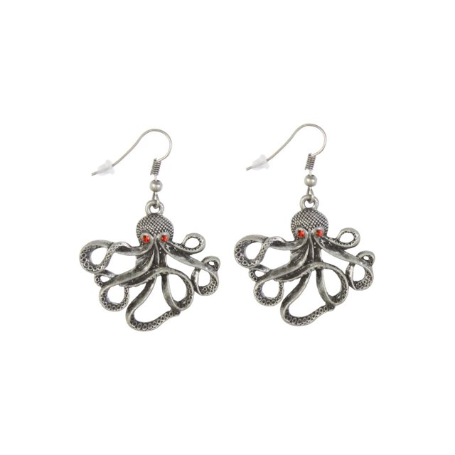 Steampunk Boucles d'Oreilles - Pieuvre