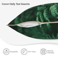 thumbnail image 3 of KLL Ferns Leave Green Foliage Decorative Throw Pillow Covers Velvet Soft for Couch Sofa Bedroom Living Room Outdoor (No pillow core)- 18"x18", 3 of 5
