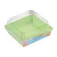 thumbnail image 1 of Cajas de postres,Cajas de papel para panadería con tapas transparentes,Envases de comida Cajas para sándwiches Cajas para panadería,Cajas de Contenedor de comida para Verde claro, 1 of 8