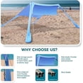 thumbnail image 3 of Carpa de playa FBSPORT, 213 x 213 cm, protección solar portátil UPF50+, 3 of 9