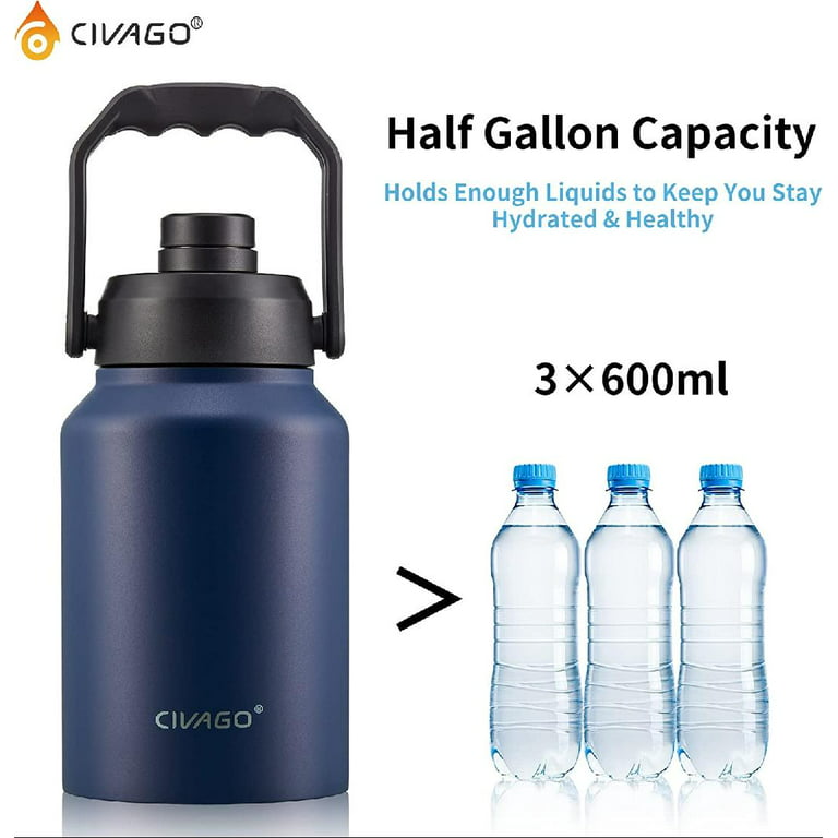 This half gallon water bottle. 16 oz with it for reference :  r/AbsoluteUnits