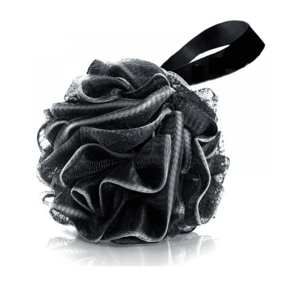 Topboutique Bath Loofah Large 60g Shower Sponge Body Scrubber Mesh Pouf for Men and Women, Set of 4 (White)