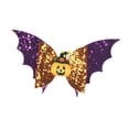 thumbnail image 2 of Horquillas para el pelo con lazo de Halloween para mujeres y niñas, cómodas para disfraz de Halloween. Púrpura y naranja, 2 of 9