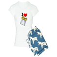 thumbnail image 1 of CafePress - I Heart (Love) French Fries - Women's Light Pajamas, 1 of 1