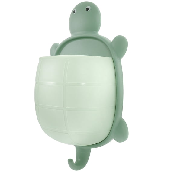 DINHEAROM Toothbrush Holders For Wall Green PP 1Pack 8.5X4.6X3In