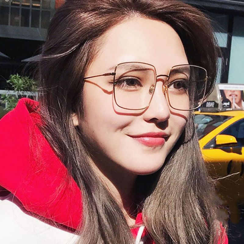 Streetwear Star Solid Color Pc Square Full Frame Glasses