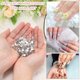 thumbnail image 3 of Uxcell 1600Pcs SS16 Redondo Flatback Cristal 3.8-4.0mm Piedras de strass Claro, 3 of 7