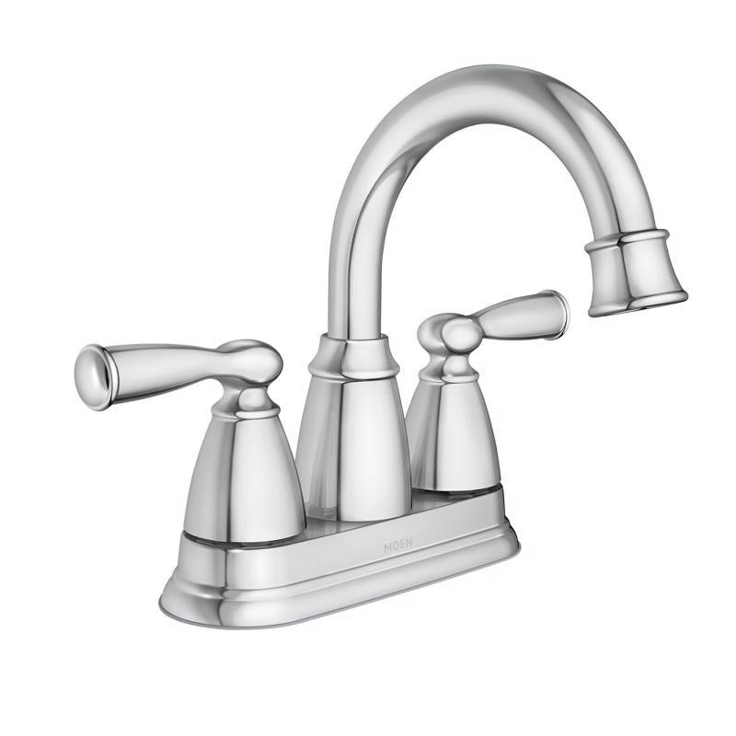 Kingston Brass Waschtisch-Armatur In Poliertem Chrom – 2-Loch Montage, Separat Kalt/Warm, Klassisches Design