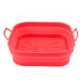 20.5cm Fryer Liners Square Folding Dishwasher Safe Silicone Fryer Pot