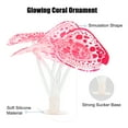 thumbnail image 3 of Soft Silicone Glowing Aquarium Simulation Coral with Sucker Aquatic Artificial Water Plants Pink, 3 of 7