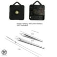 thumbnail image 4 of Luxtrada Frameless Wall Clock, Large Modern 3D Mirror Wall Clock Mute Diy Wall Stickers For Living Room Bedroom Home Decoration (Black), 4 of 8