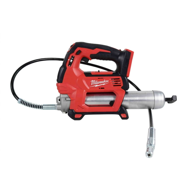 Milwaukee Battery Powered 18 Volt Cordless Grease Gun Kit with 10 000 PSI Max Operating Pressure Walmart