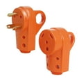 thumbnail image 3 of Kit de enchufe macho y hembra para RV de 30 a, reemplazo de enchufe de EE. UU. con agarre ergonómico, accesorio profesional, enchufe macho y hembra , Naranja, 3 of 8
