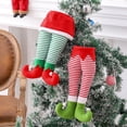thumbnail image 4 of Pierna De Elfo De Navidad Pies Lindos Decoración De Navidad Para Fiesta De Navidad Puerta Delantera Chimenea Colgante De Árbol De Navidad Advancent HA040832-01, 4 of 6