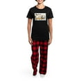 thumbnail image 4 of CafePress - Bodhran Women's Dark Pajamas - Women's Short Sleeve Print T-Shirt and Pants Dark Cotton Pajama Set, 4 of 7