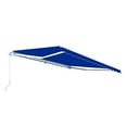 ALEKO Retractable Motorized Patio Awning, 12 x 10 Feet, Blue Color