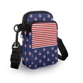 thumbnail image 3 of HELLHERO Red White Stripes Small Crossbody Purse for Adults with Shoulder Strap Shoulder Bags Polyester Women Adjustable Shoulder Strap, 3 of 7