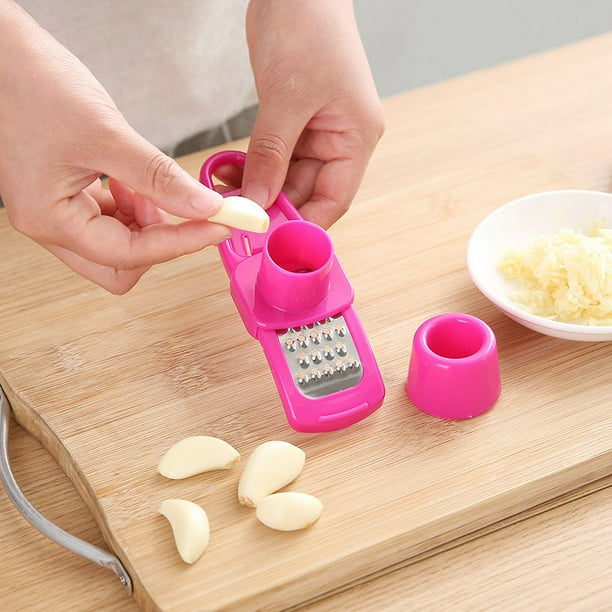Rojo 2 unids Cocina Multifunción Nuevo Potente Molinillo Cortador de Carne Manual Frutas Verduras Nueces Hierbas Picadora Trituradora Cocina Cortador de Ajo
