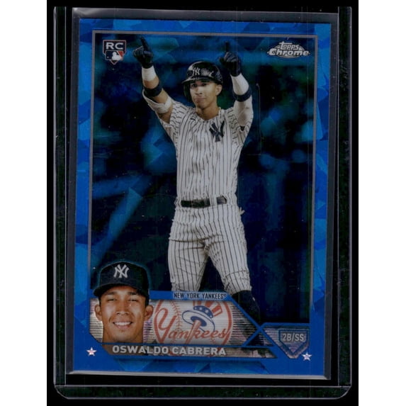 2023 Topps Chrome Sapphire Edition Oswaldo Cabrera #487 RC