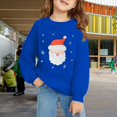 thumbnail image 2 of EnJoCho Kids Christmas Crewneck Sweatshirt - Retro Merry Xmas Long Sleeve Pullover with Bright Holiday Doodles for Boys & Girls, 2 of 6