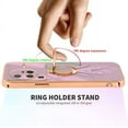 thumbnail image 3 of Compatible with Vivo X80 Pro Case Silicone TPU Shockproof Vivo X80 Pro Phone Case Plating Astronaut Cute Pattern TPU Cases with Ring (Vivo X80 Pro, Purple), 3 of 14