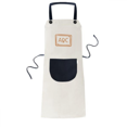 thumbnail image 1 of Knowledge Display English Alphabet Blackboard Apron Adjustable Bib Cotton Linen BBQ Kitchen Pocket Pinafore, 1 of 3