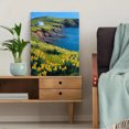 thumbnail image 5 of Coastal Cottage with Daffodils Canvas Print, Landscape Decor for Living Room, Bedroom, Office, Entryway, 5 of 8