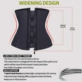 thumbnail image 4 of VASLANDA Women's Zipper&Hook Hourglass Latex Underbust Corset Waist Training Body Shaper, 4 of 7