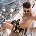 thumbnail image 2 of luoweisi Men's Beach Shorts Quick Dry Swim Trunks with Mesh Lining Skull L, 2 of 5