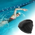thumbnail image 2 of Unique Bargains 1 Pc Elasticity Swim Cap for Adult 5.91"x9.25" Black, 2 of 6