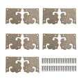 thumbnail image 2 of Antique Corner Protectors, Vintage Metal Book Corner Protector One Sided 10Sets  for Wooden Box for Bookcase, 2 of 7