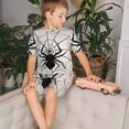 thumbnail image 4 of Balery Spiders On The Web 1 Conjunto de Pijama Infantil de Manga Corta con Estampado – Ropa de Dormir de Algodón Suave-Small, 4 of 6