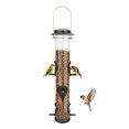 thumbnail image 1 of Comedero para pájaros, tubo colgante, alimentador de semillas para pájaros silvestres de aluminio, 1 of 7