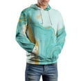 thumbnail image 5 of Abstract Turquoise Marble Art 3d Sweatshirts Hoodie Fashion Casual Personality Men's Women Street Hoodie Pullovers Long Sleeve Comfortable Top, 5 of 6