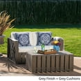 thumbnail image 4 of Noble House Cadence Outdoor Natural Stained  Club Chairs (Set of 2), 4 of 11
