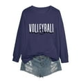 thumbnail image 4 of Blue Oversized Sweatshirts for Women Volleyball Mom Sweatshirt Woman Volleyball Shirt Volleyball Mom Gift Shirts Casual Long Sleeve Pullover Tops Fall Trendy Outfits, 4 of 4