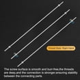 thumbnail image 4 of Uxcell 6-Pack Fully Threaded Rod, M4x400mm 304 Stainless Steel Right Hand Thread Bar Studs with Hex Nuts and Washers, 4 of 7
